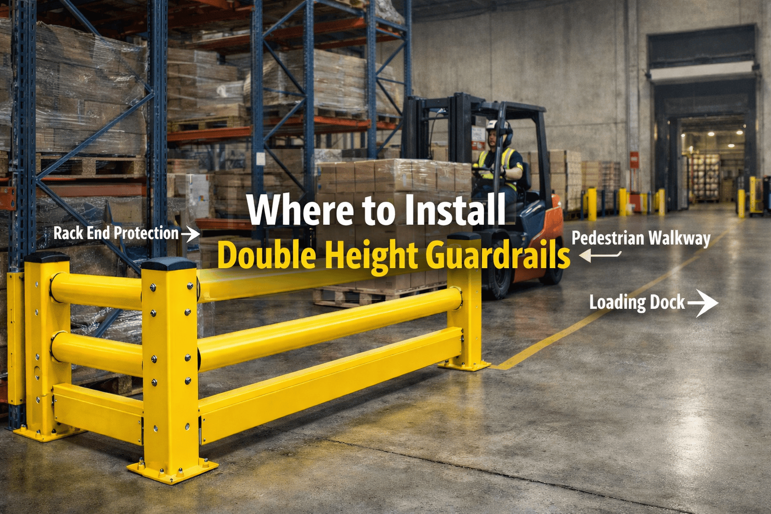 Double Height Guardrails Be Installed in a Warehouse