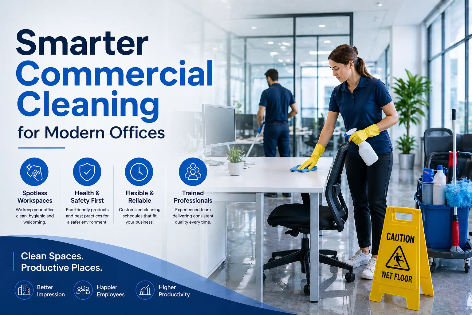 Smart Commercial Cleaning and Janitorial Services for Businesses